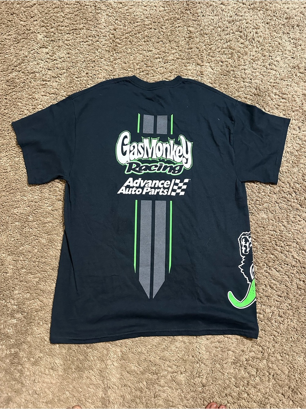 Vintage Gas Monkey Racing “triple lime” shirt 00s size large
